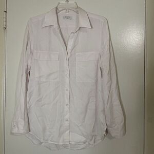 ARITZIA babaton light pink button down utility blouse top size Small